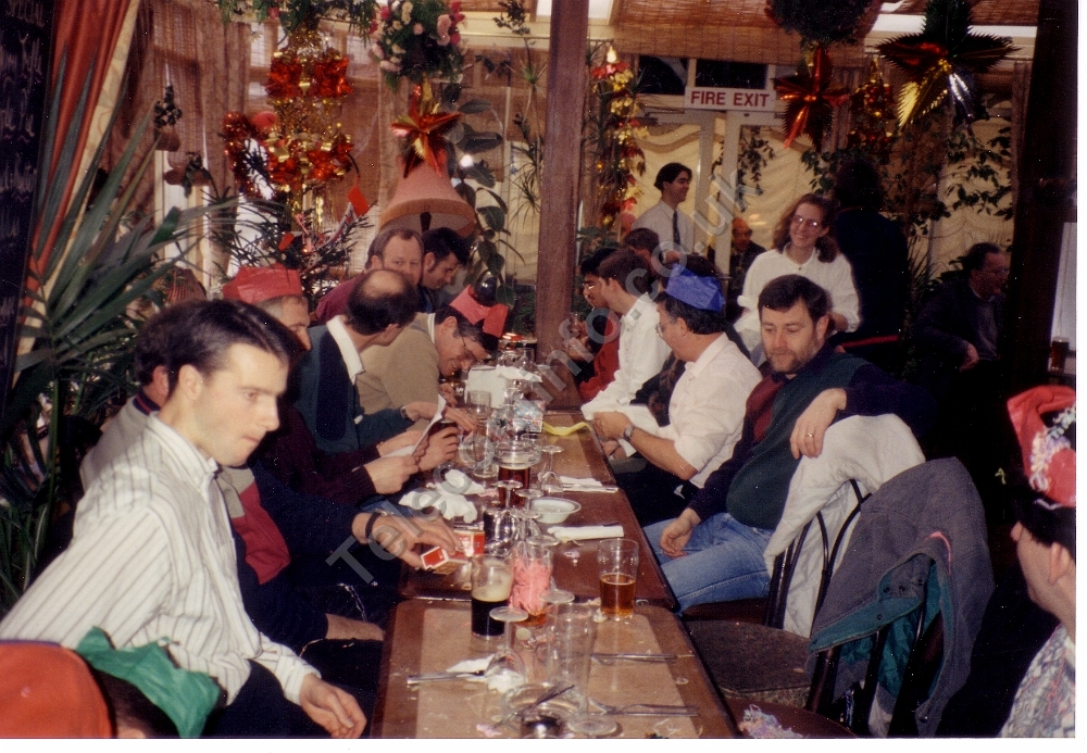 Cambridge Xmas meal 1991 005